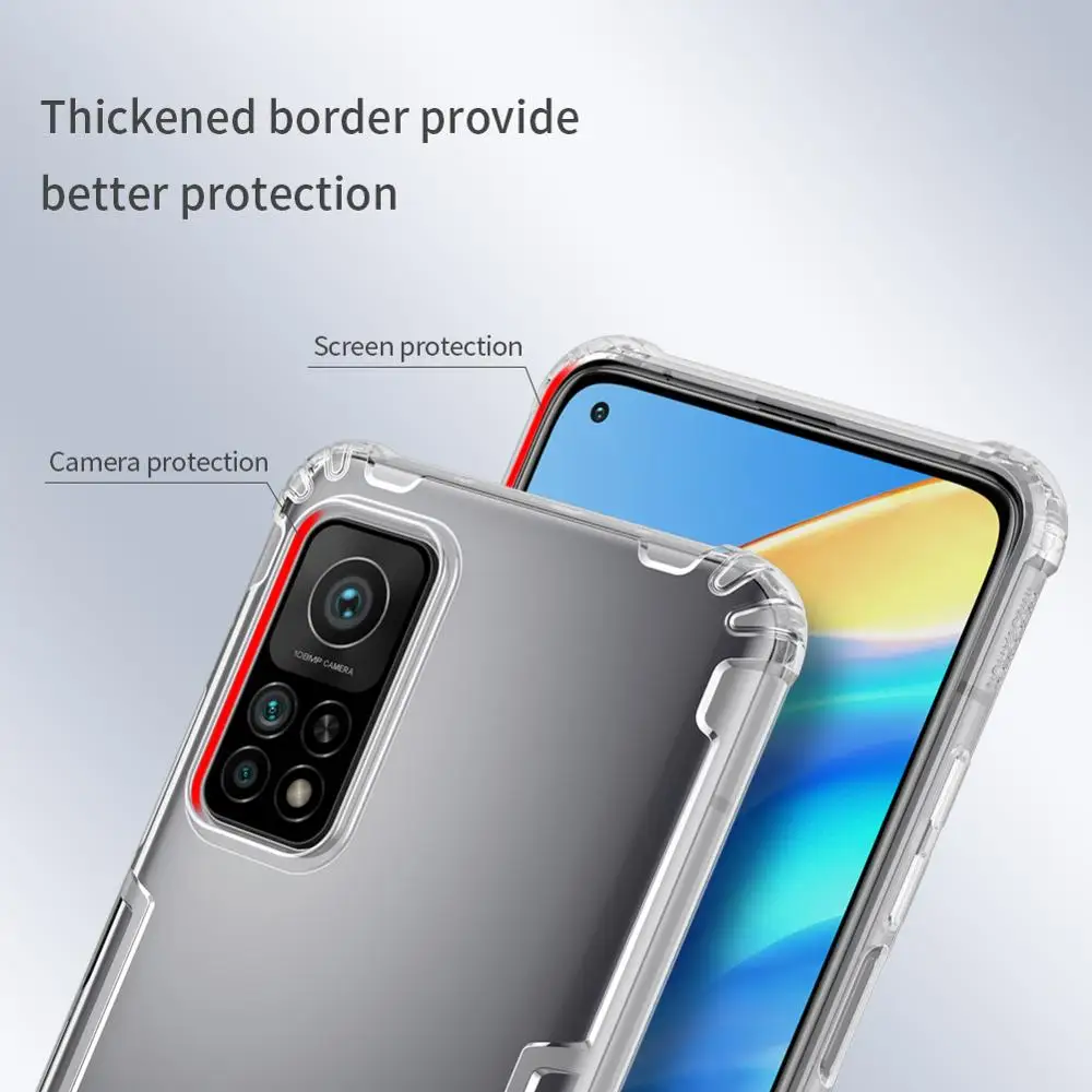 Оригинальные ультратонкие телефонные чехлы Nillkin из ТПУ 0 6 мм для Xiaomi 10T Mi10T Pro Redmi Note