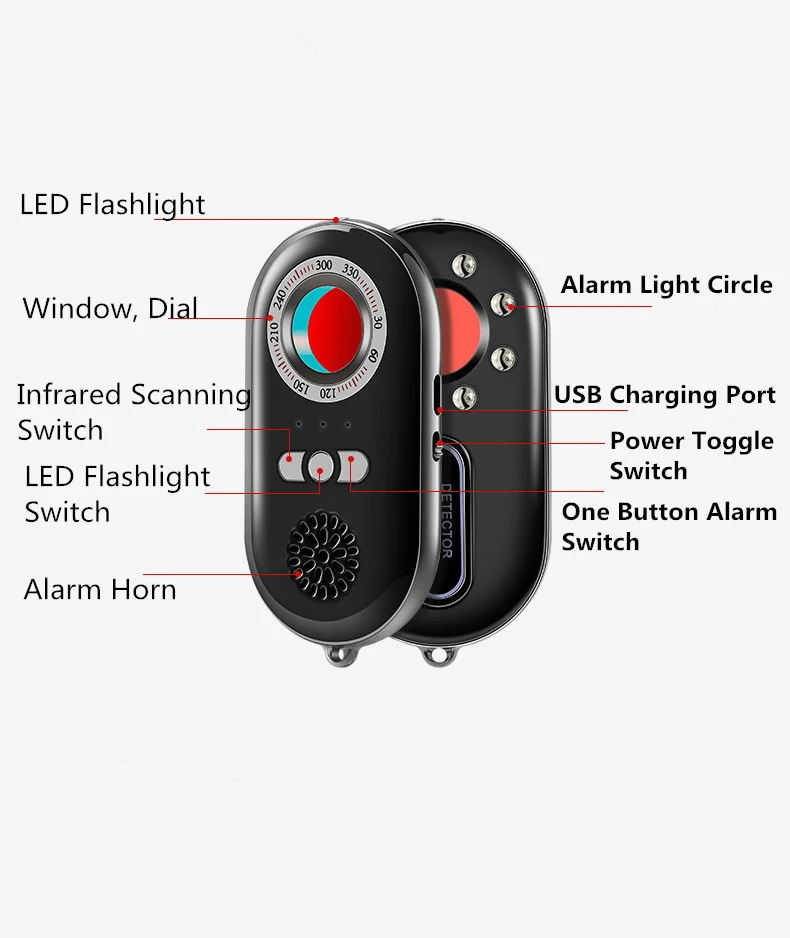 Многофункциональный инфракрасный детектор K98 мини-детектор сигнала анти-скрытый детектор камеры персональная сигнализация безопасности практичный