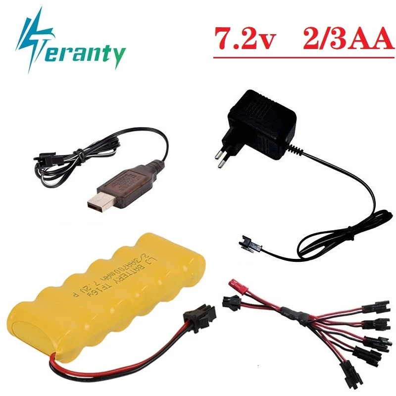 Обновленный аккумулятор NiCD 7 2 в 700 мАч + зарядное устройство для радиоуправляемых