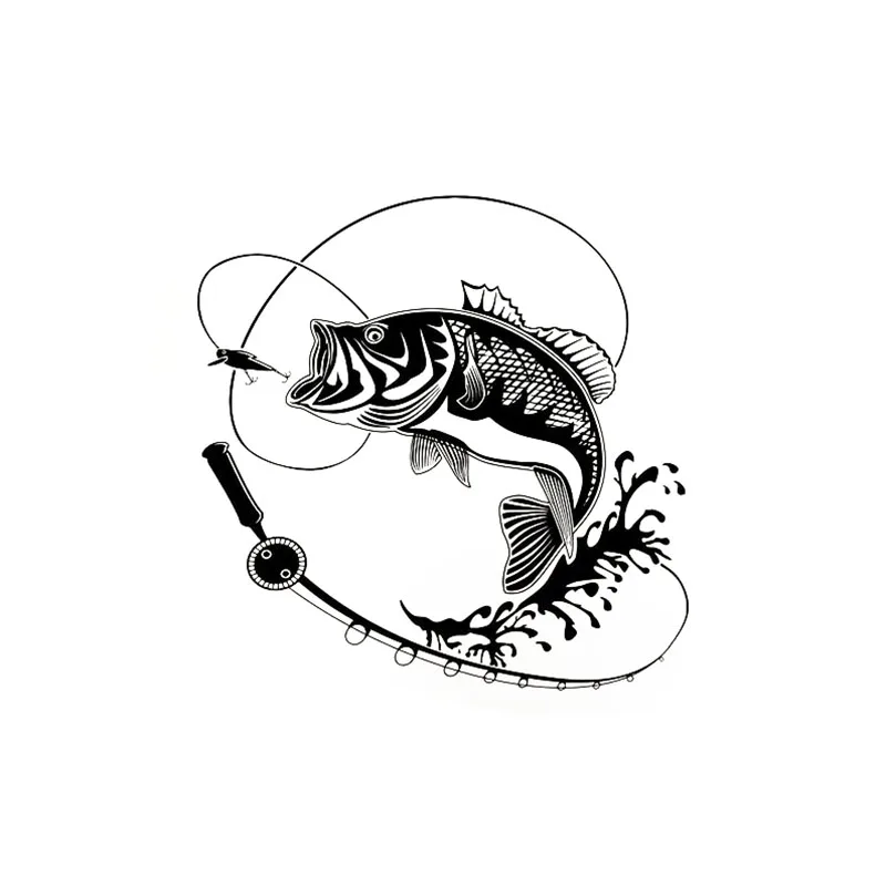 Наклейка на стену для рыбалки рыболовная удочка крючок Рыбацкая дверь окно