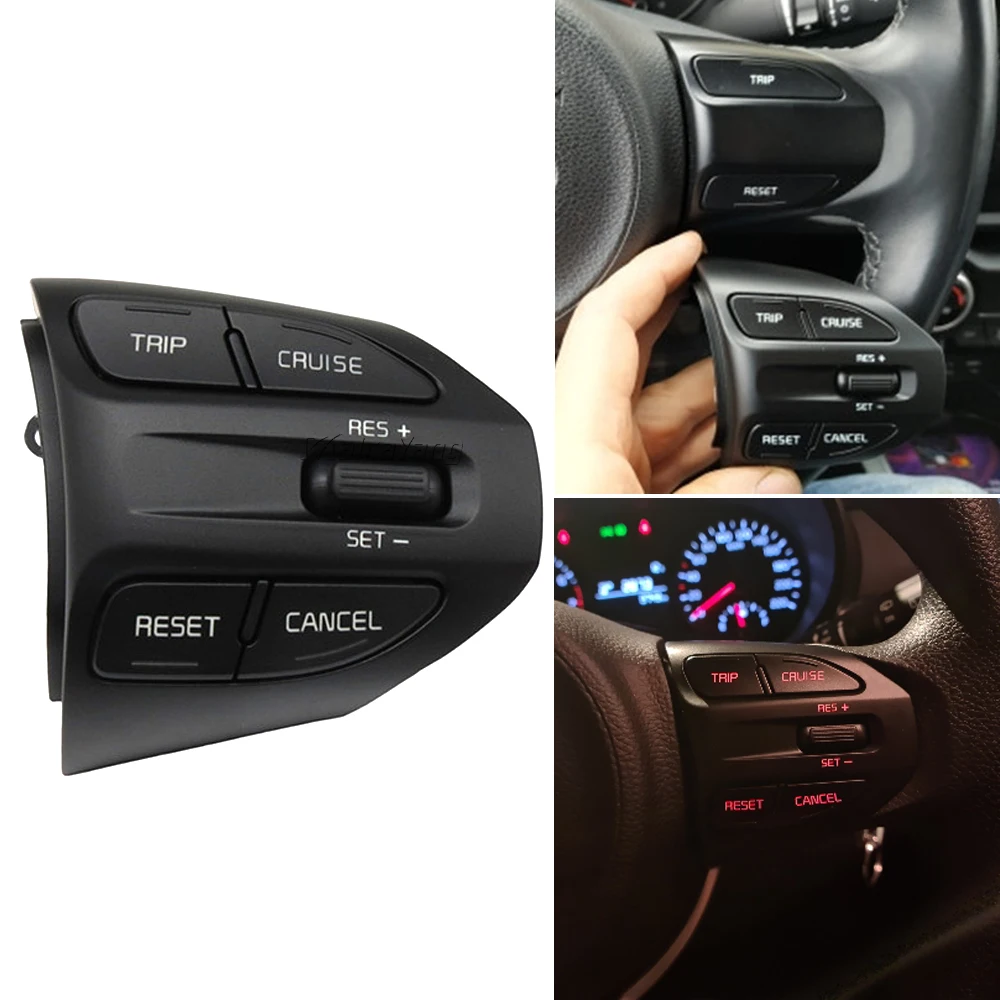 

Steering Wheel Button 96720-H8520 96720-H8020 For KIA K2 RIO 2017 2018 RIO X LINE Buttons Bluetooth Phone Cruise Control Volume