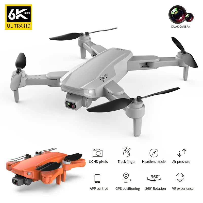 S608 GPS Drone 6K Dual HD Camera WIFI FPV Professional Aerial Brushless Motor RC Foldable Quadcopter Remote Distance 3km Drones | Игрушки и