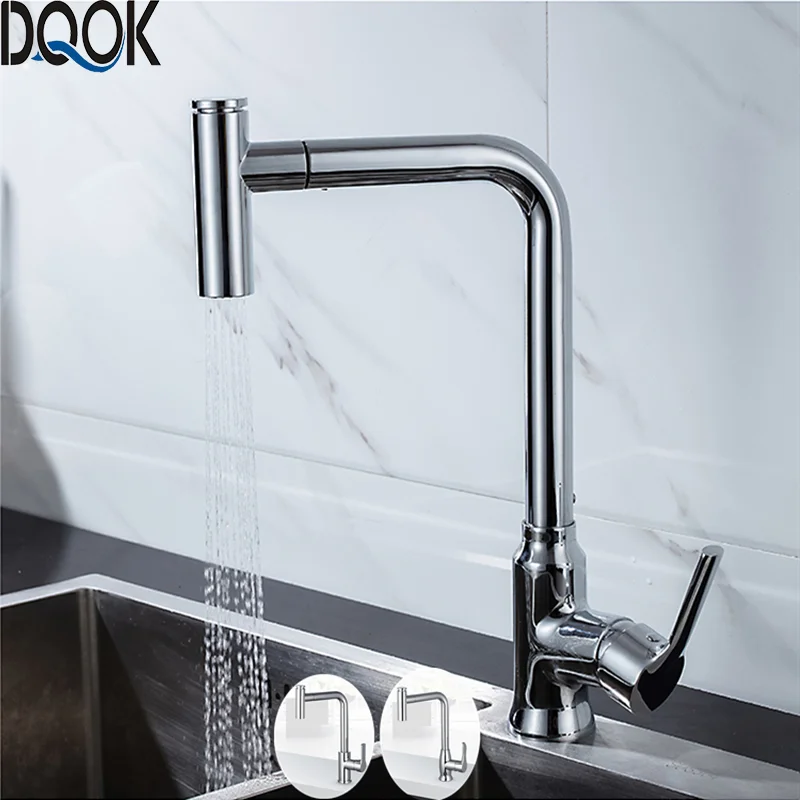 Кухонный смеситель выдвижной кухонный кран с одной ручкой одно отверстие
