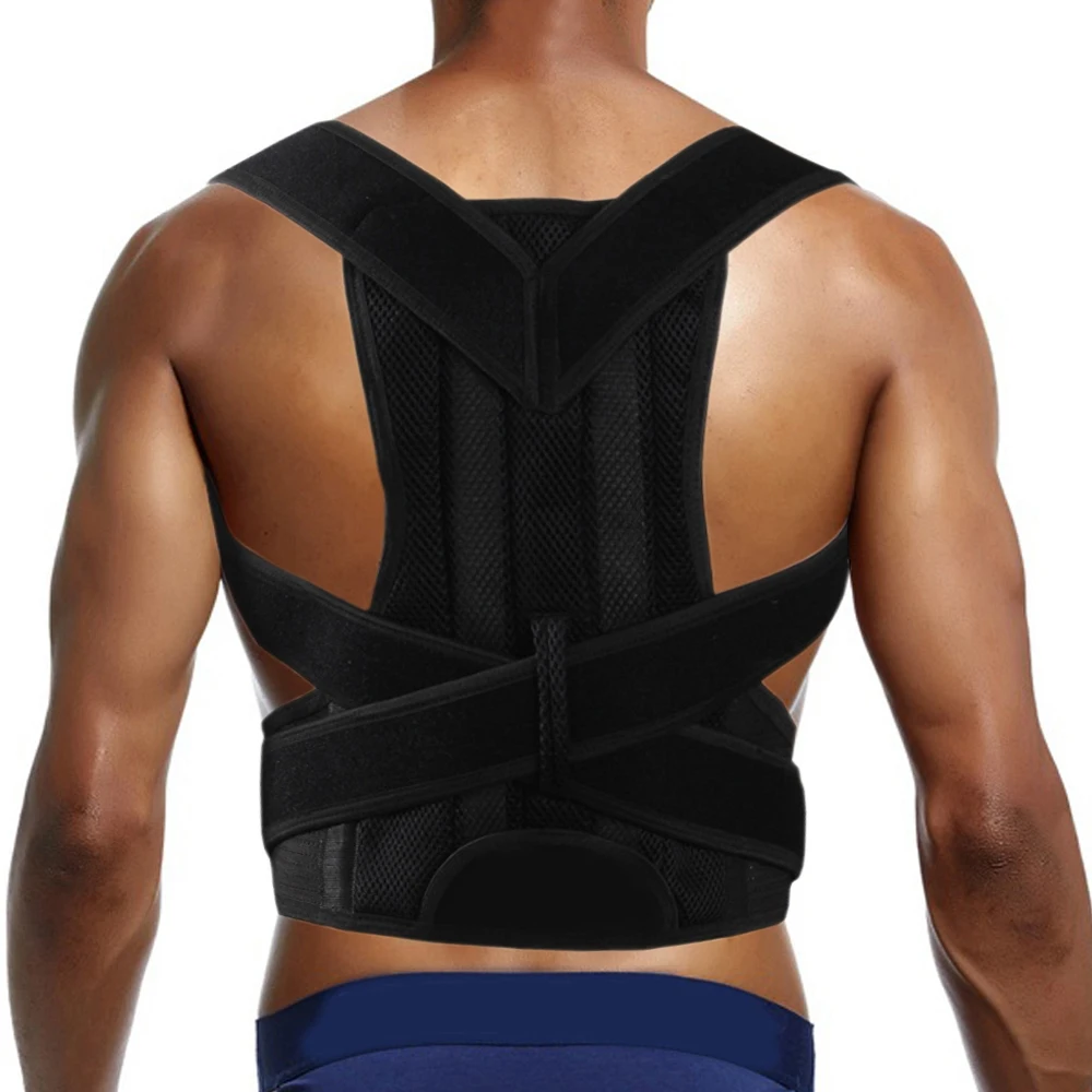 

Adjustable Double Pull Medical Keel Shoulder Support Brace Upper Back Pain Relief Improve Bad Posture Corrector Waist Spine Belt