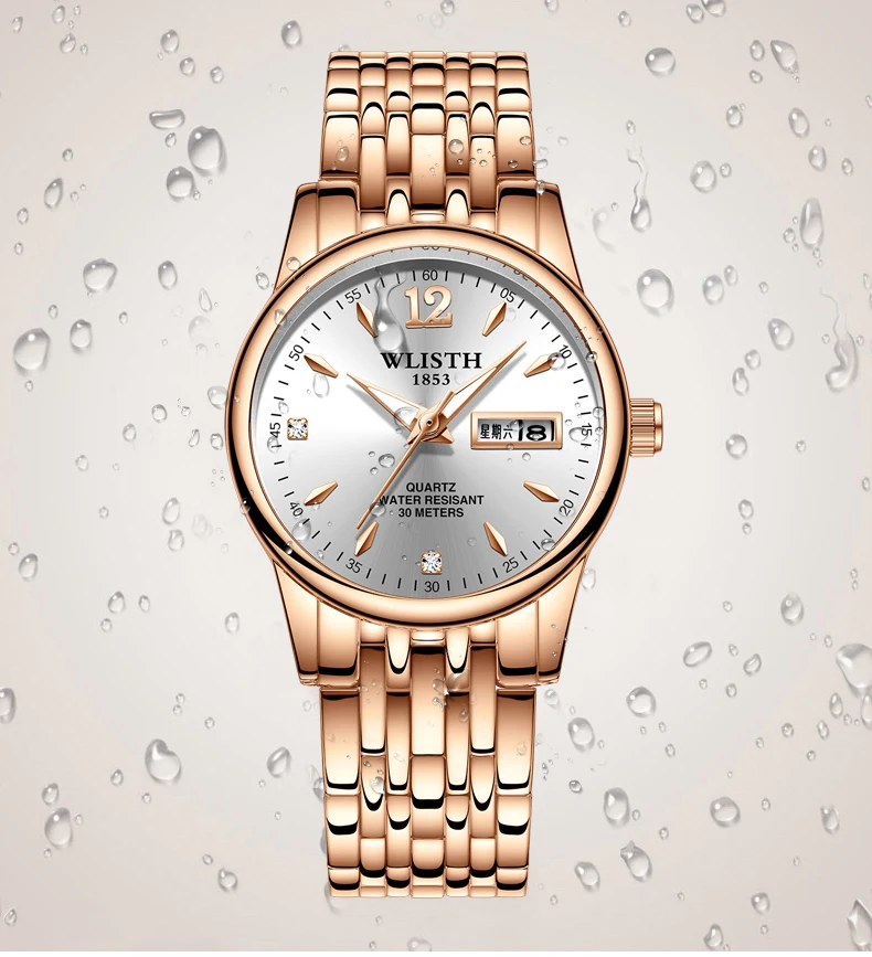 2020 хит продаж шикарные модные женские часы из розового золота с бриллиантами для