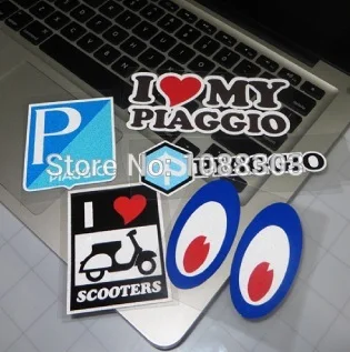 5 стилей креативные наклейки на шлем велосипед мотоцикл автомобиль для Piaggio