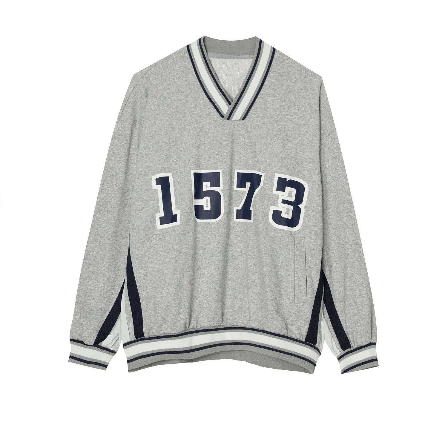 

MTL men's clothing autumn 2021 new Korean loose print letter V-neck top