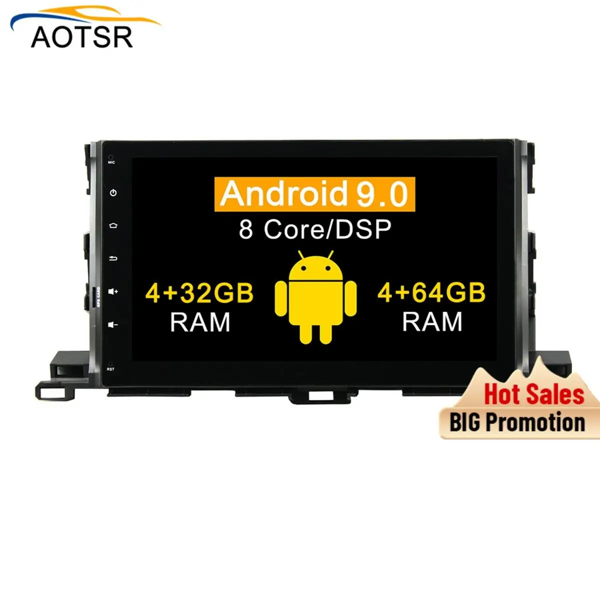 4 + 64 ГБ Android 9 0 Автомобильный DVD стерео мультимедиа головное устройство для TOYOTA