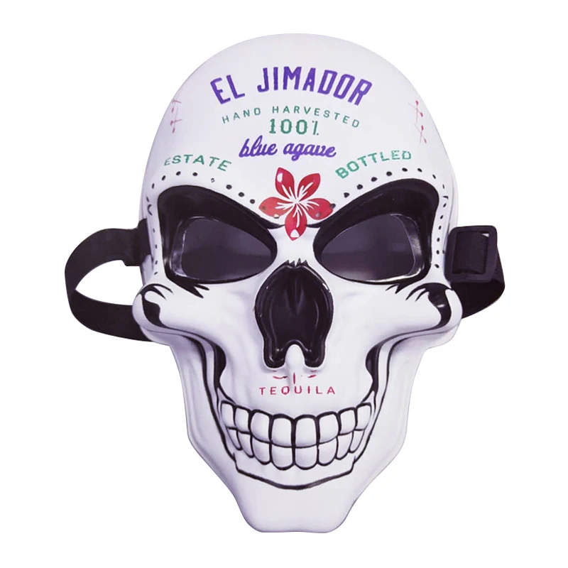 Хэллоуин ужас фестиваль маска голова призрака Ужас Смайл холодный светильник