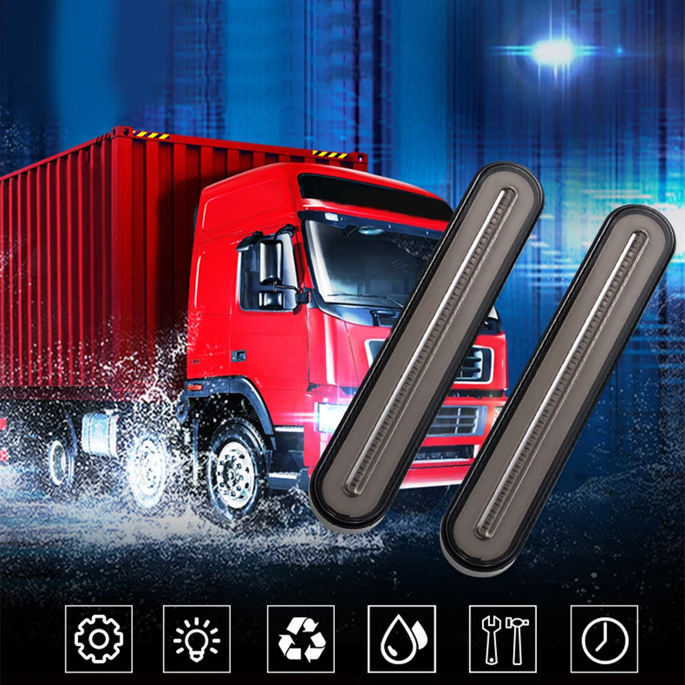 

Universal Flowing Water Flicker LED Turn Signal Lndicators Blinkers Amber Light Lamp LED Signal Light Truck Taillight