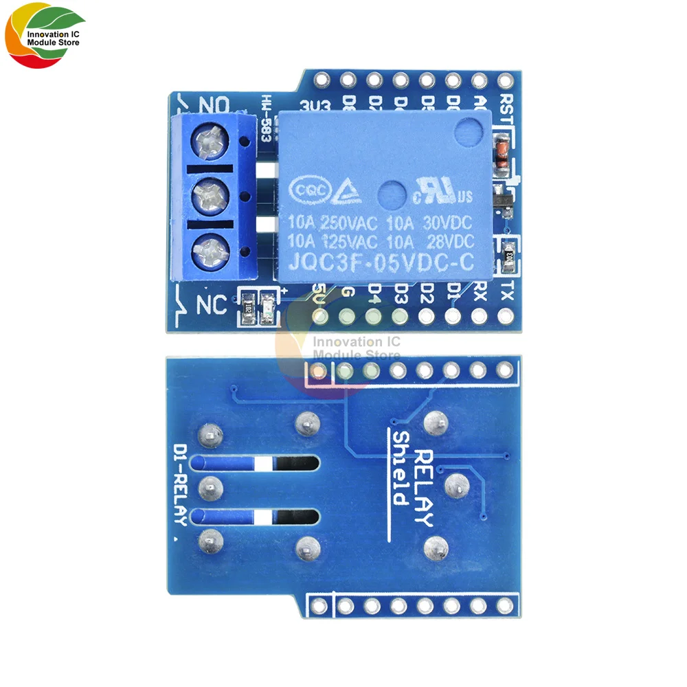 DC 5V/12V ESP8266 Relay Shield Module V2 For WeMos D1 Mini Development Board Arduino | Электронные компоненты и