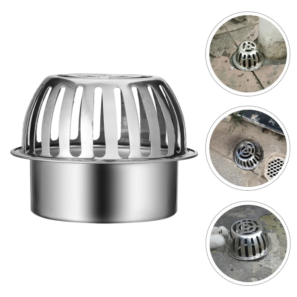 

Stainless Steel Dome Drain Stopper Drain Cover Balcony Drain Filter for Balcony