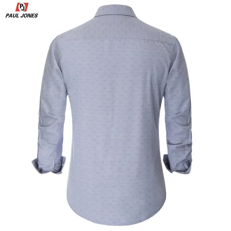 Мужская деловая рубашка с длинным рукавом PAUL JONES Повседневная отложным
