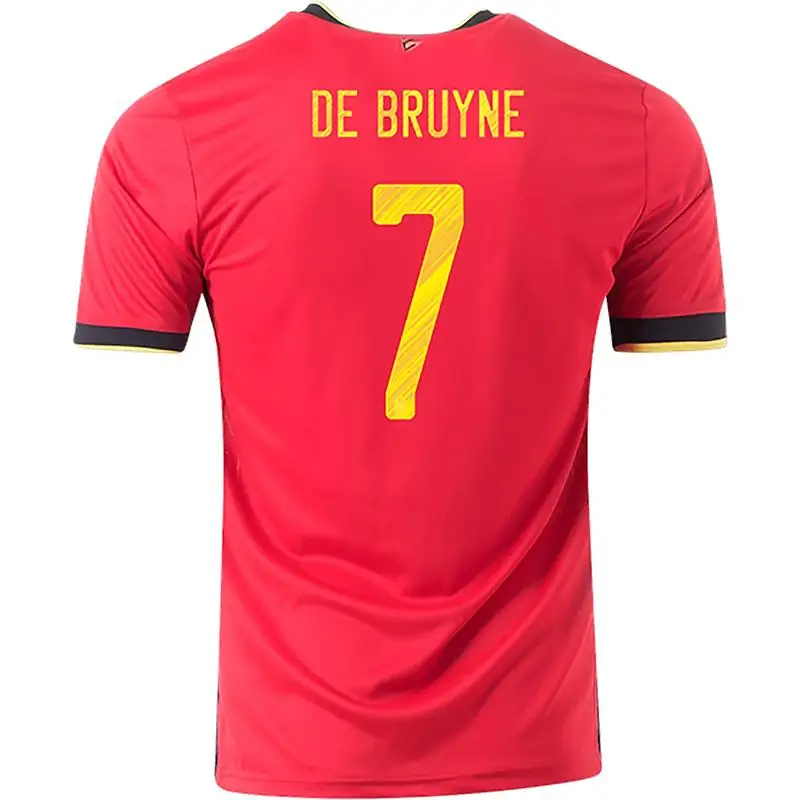 

Belgium 2021 European Cup Home away Soccer Jersey LUKAKU HAZARD KOMPANY DE BRUYNE 20/21 Adult and kids kit football shirt