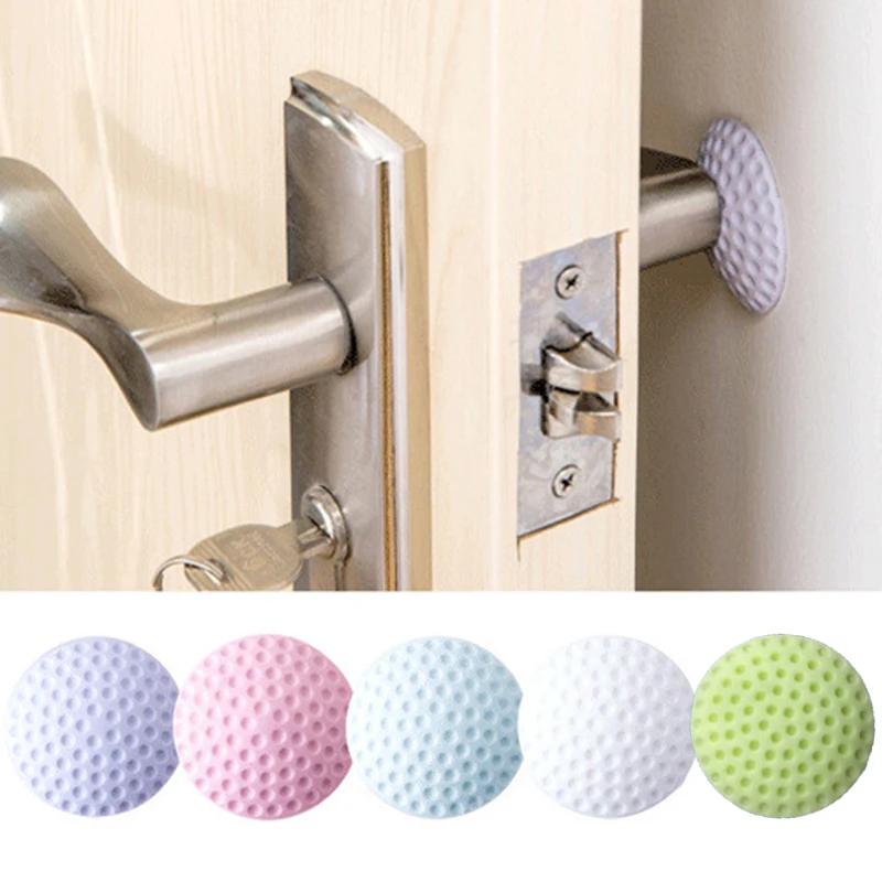 

Soft Thickening Mute Rubber Pad To Protect The Wall Self Adhesive Stickers Door Stopper Golf Style Door Fender Home Products