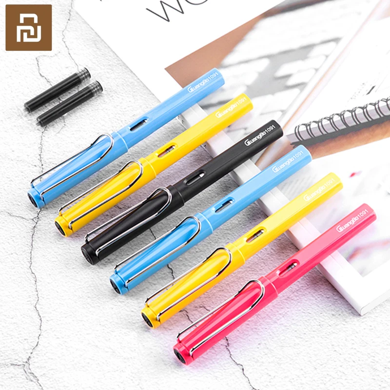 Youpin Guangbo F Nib 0 5 мм черная авторучка роскошный набор металлический держатель