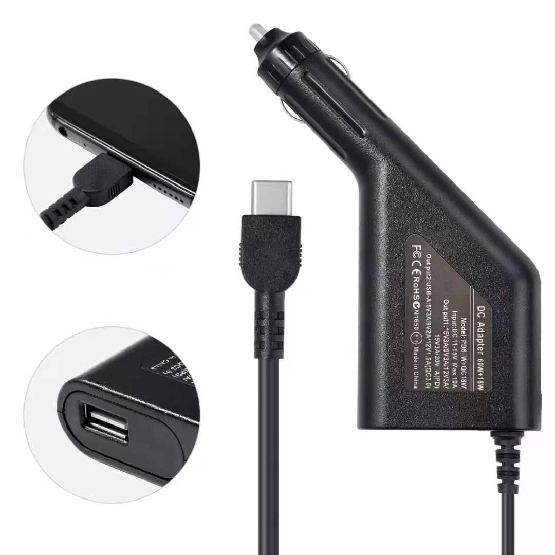 65w usb type c universal laptop dc car charger power supply adapter for lenovo hp asus 5v 12v quick charge 3 0 for phone adapter free global shipping