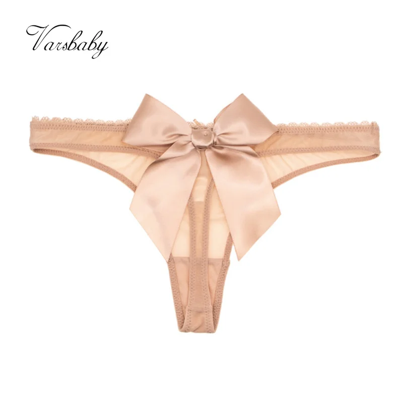 

Varsbaby Big Bow transparent thong Mesh G-string Panties 3 PCS/Lot