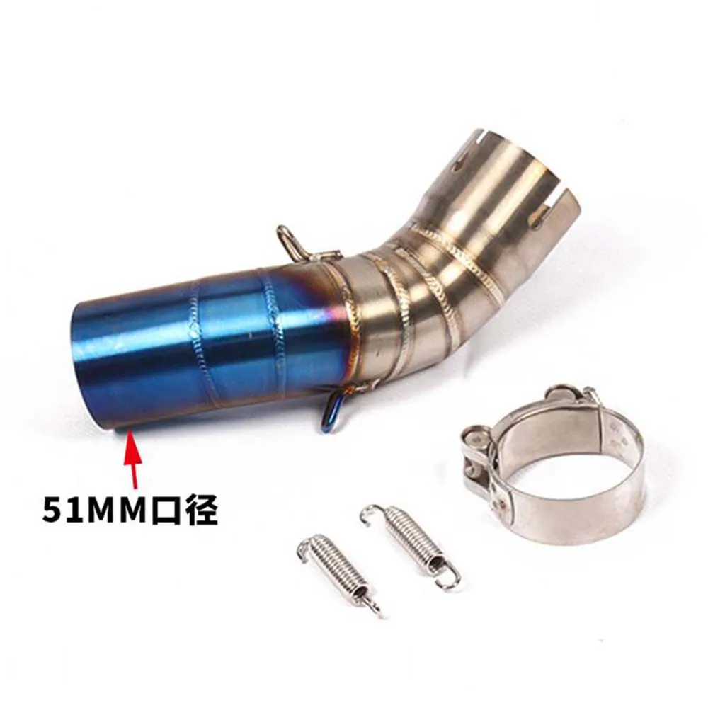 TKOSM Z900 51 мм глушитель выхлопной трубы мотоцикла средний звено аксессуары для Kawasaki