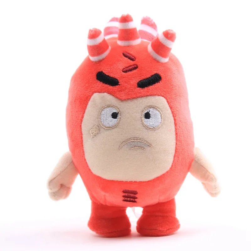 Mu&ntilde;ecos de peluche Oddbods para ni&ntilde;os, mu&ntilde;ecos de juguete suaves de animaci&oacute;n del tesoro del soldado, regalo de Navidad, 18cm, 7 unids/lote-3