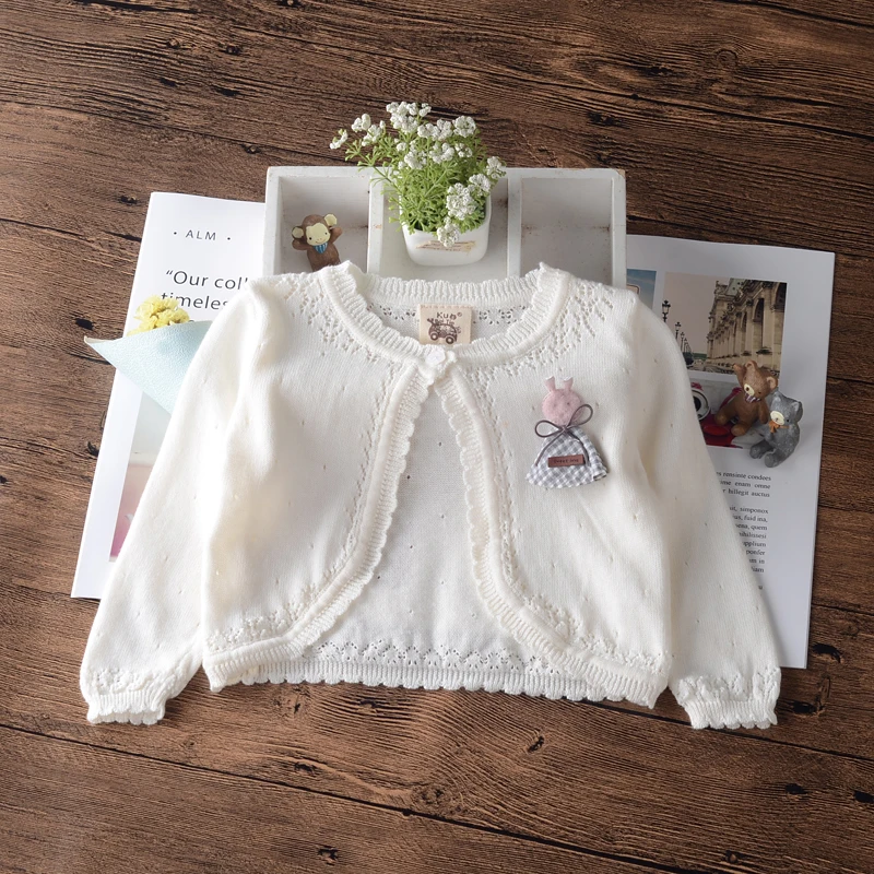 

Little Girl Cardigan Sweater Jacket Doll 100 Cotton Summer Baby Toddler Jacket Infant for 3 to 24 Month Baby Clothes OKC205022