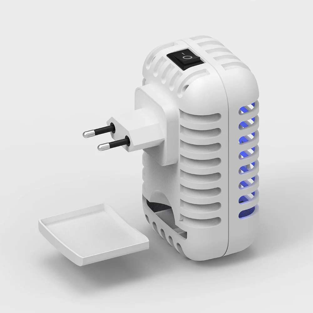 Household 2W Electric Mosquito Killer Lamp 360-400nm UV Light Attracts Flying Insects Bugs Mini LED Night with Storage Box | Лампы и