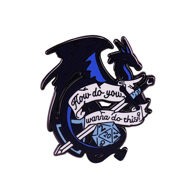 Группа Цитата лацкан контактный D20 кости подарки для geeks | Дом и сад