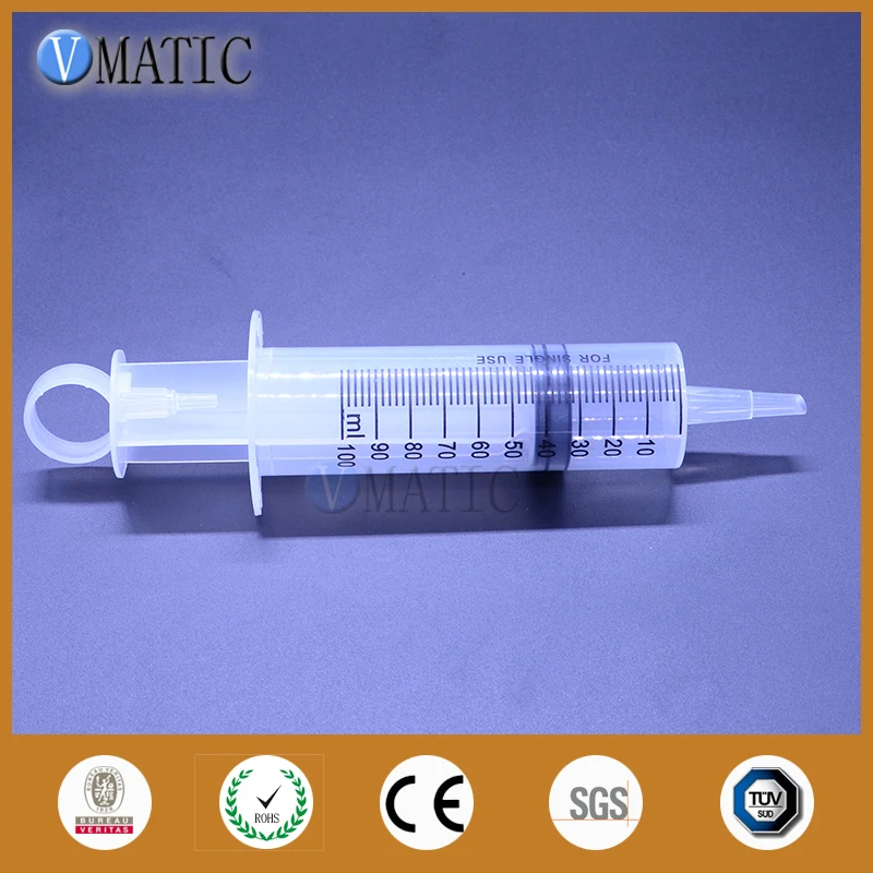 Free Shipping Liquid Dispenser Large Big Giant 100ml 100cc Syringe Mouth + PVC Tube Glue Dispensing | Обустройство дома