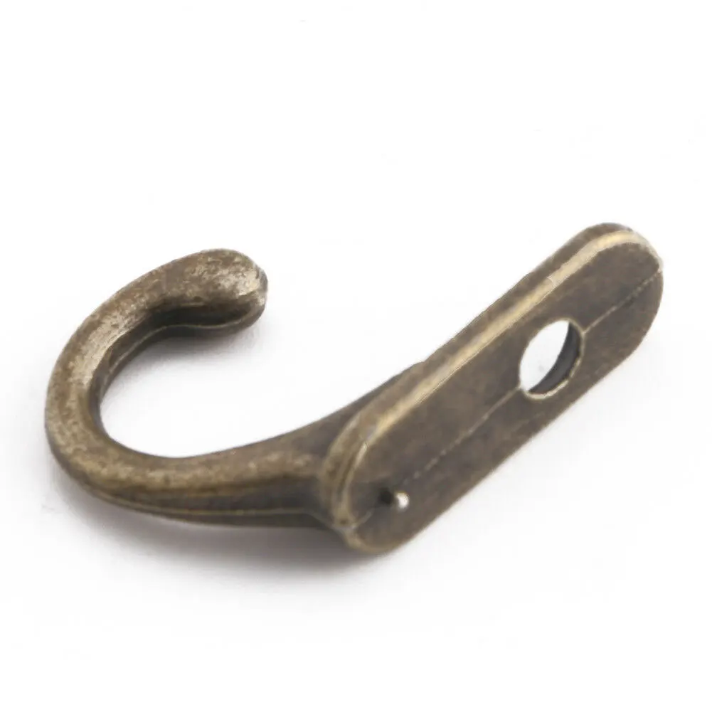 10Pcs Antique Brass Strong Adhesive Wall Hook Clothes Coat Hanger Home Decor Organizer Key Rack Hooks | Дом и сад