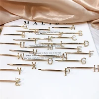 fashion metal letters barrettes word clips hairpins for women hairgrip styling tool bobby pins hair accessories