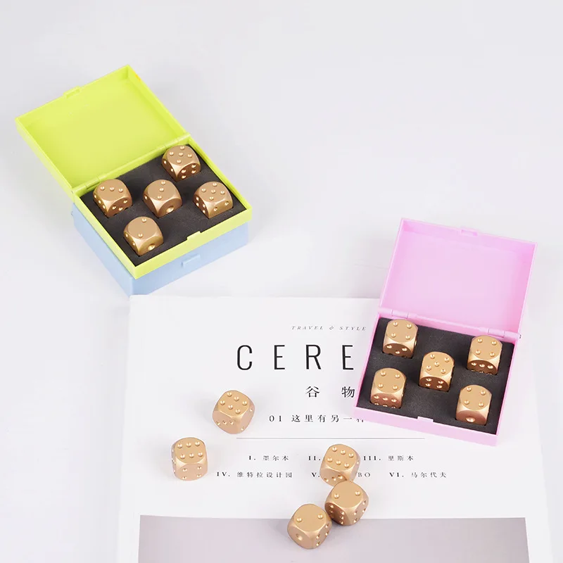 5 шт./компл. кубики из алюминиевого сплава Пинцет многогранные для Маджонга