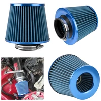 76mm 3 inch car air filter sport power mesh cone cold air induction kit high flow intake filterintake filter universal car parts