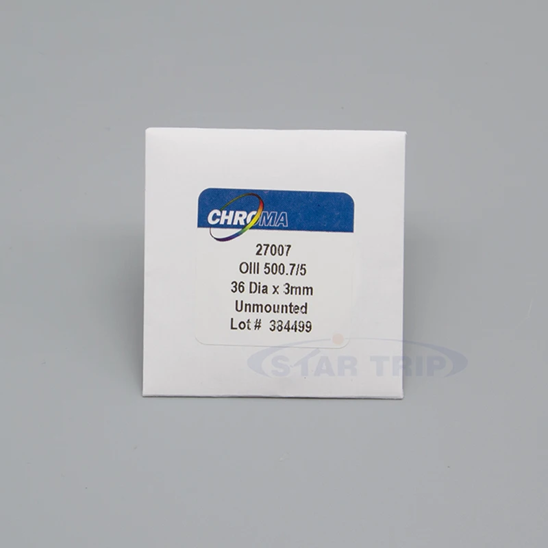 Хрома Ha SII OIII(5nm) узкополосный фильтр - 36 мм круглый немонтированный для астрофотографии на CCD.