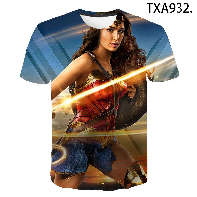 

Fashion Short Sleeve Wonder Movie 3D Print T Shirt Men Women Children Casual Streetwear Boy Girl Kids Summer Short Sleeve Tops