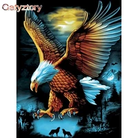 gatyztory frame giant eagle diy painting by numbers modern wall art picture by numbers for home decoration 60x75cm artwork