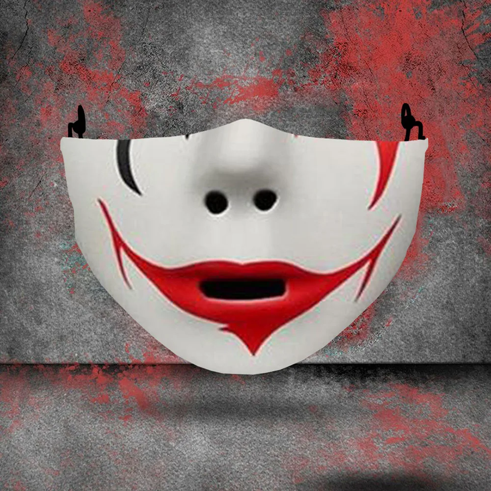 Забавные Джокер маски 3D Модный с принтом череп для взрослых Чехлы рот косплей на