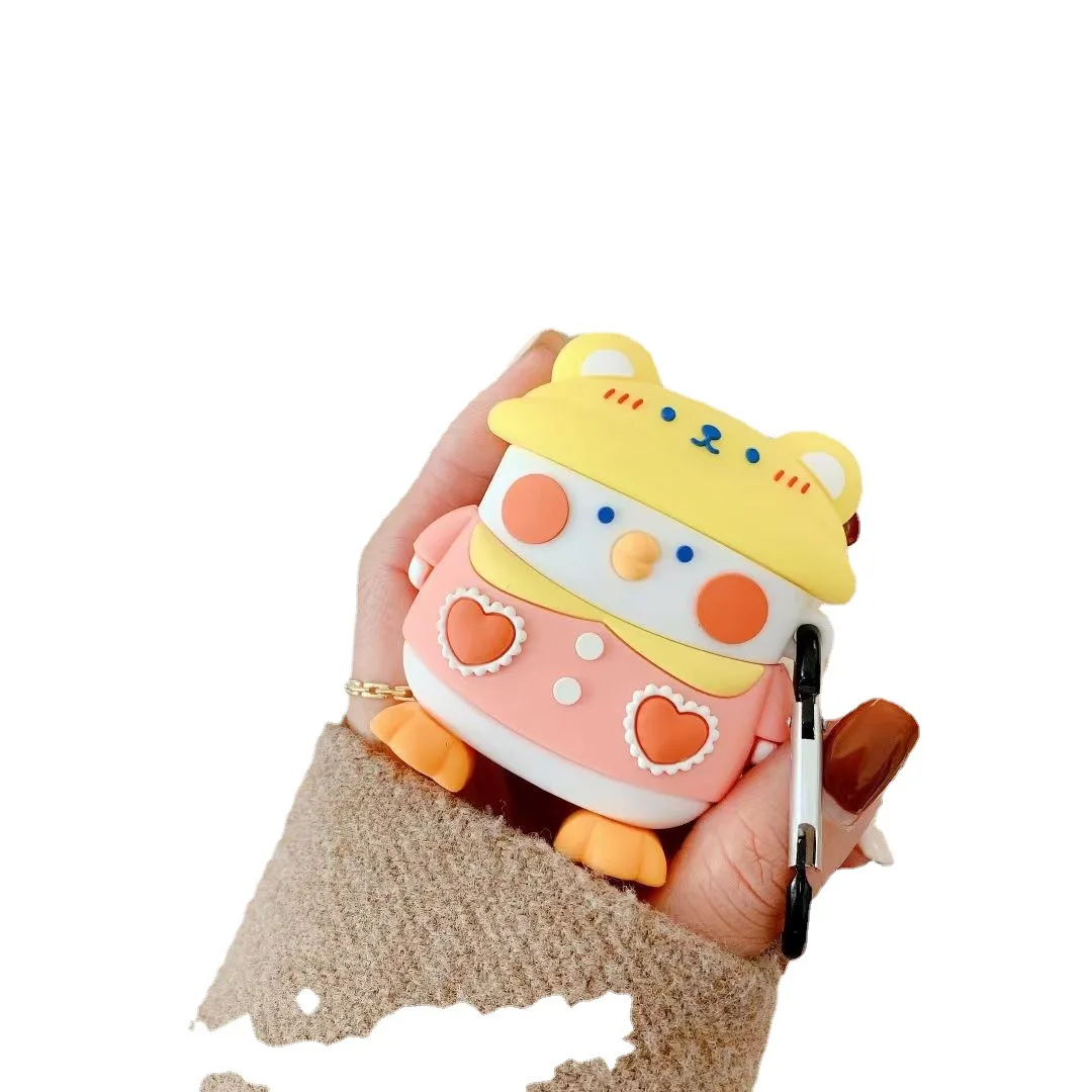 

Tricolor Little Ducks Airpods Silicone Case For Airpods 1/2 Generation Bluetooth Wireless Headset Silicone Case