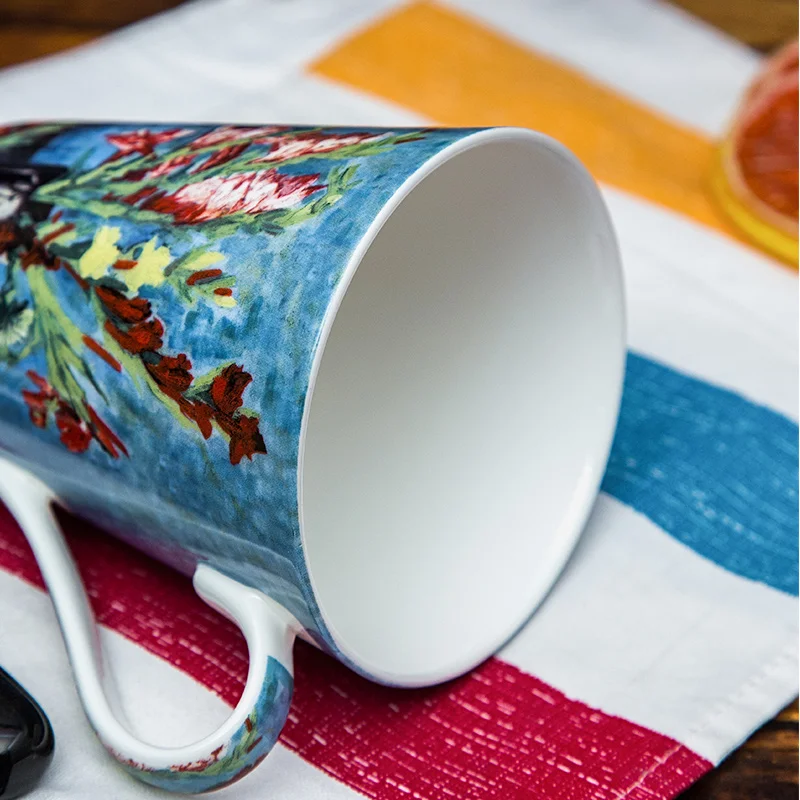 Shandong Awalong popular Van Gogh design 500 ml ceramic mug porcelain | Дом и сад