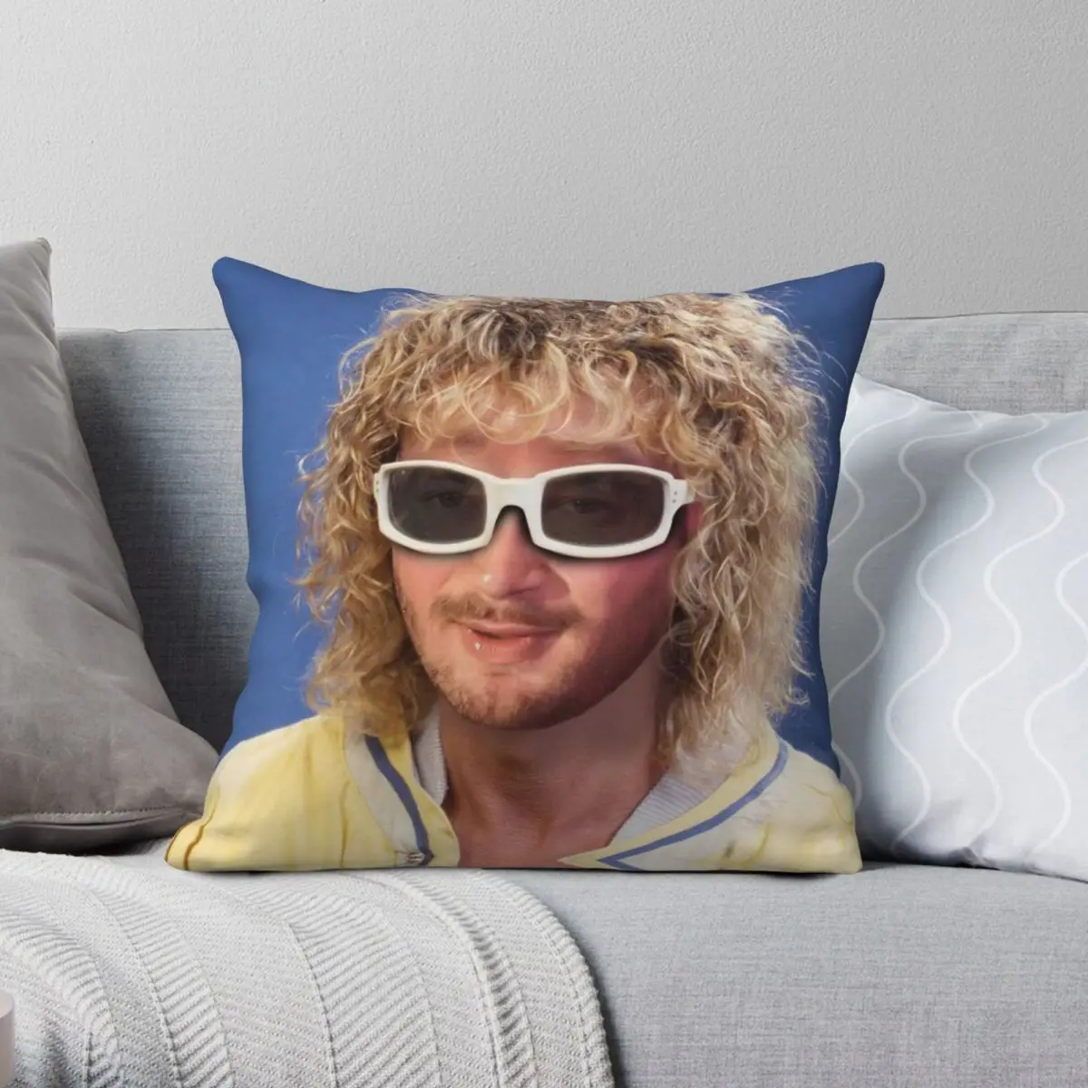 

Квадратный чехол для подушки из полиэстера и льна