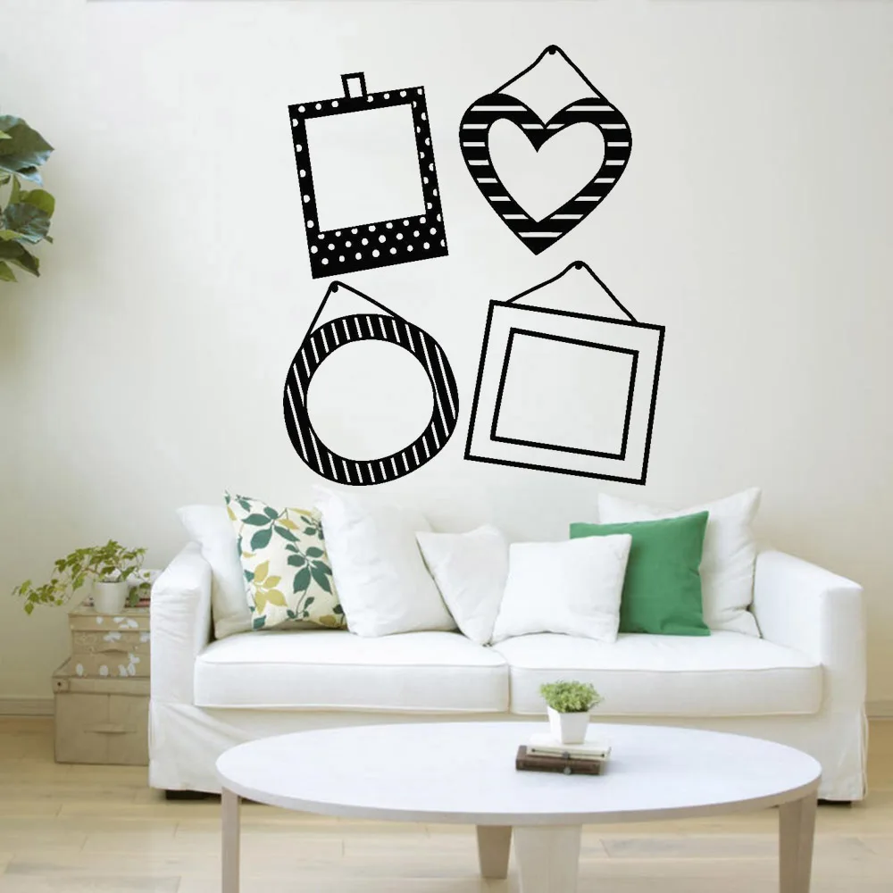 Фоторамки наклейки на стену для семейного декора гостиной Виниловые спальни