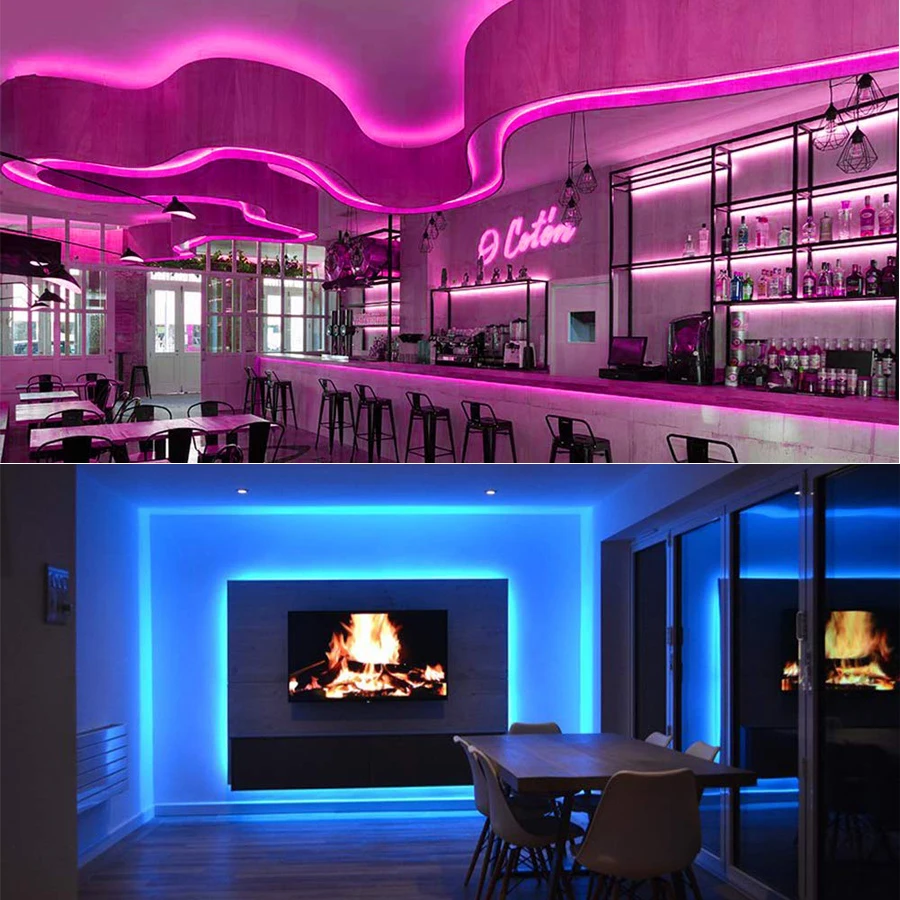 Светодиодная лента CBAOOO 5 м, 10 м, 15 м, 20 м, 12 В, RGB набор, водонепроницаемая лента 5050, гибкая светодиодная лента 150 e 5 м IP65, Диодная лента, светодиодный набор лент