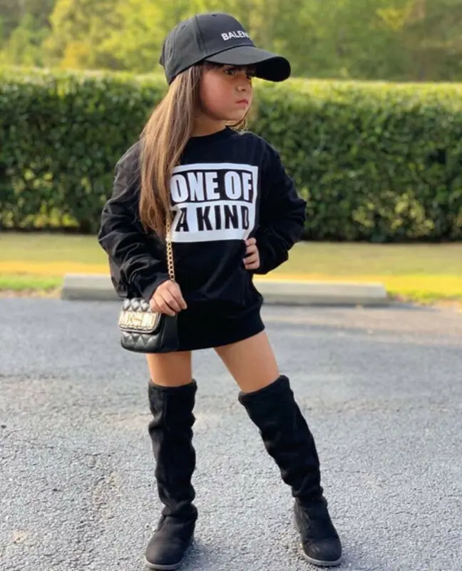 Платье с капюшоном для маленьких девочек зимняя одежда топы длинным рукавом