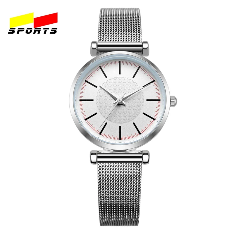 Спортивные женские часы QW Роскошные Кварцевые ручной работы из кожи недорогие