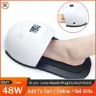 Лампа УФLED Rainbow4 для сушки ногтей, сушилка для гель-лака на ногтях, инструменты для педикюра, 48 Вт, 30 светодиодный одов