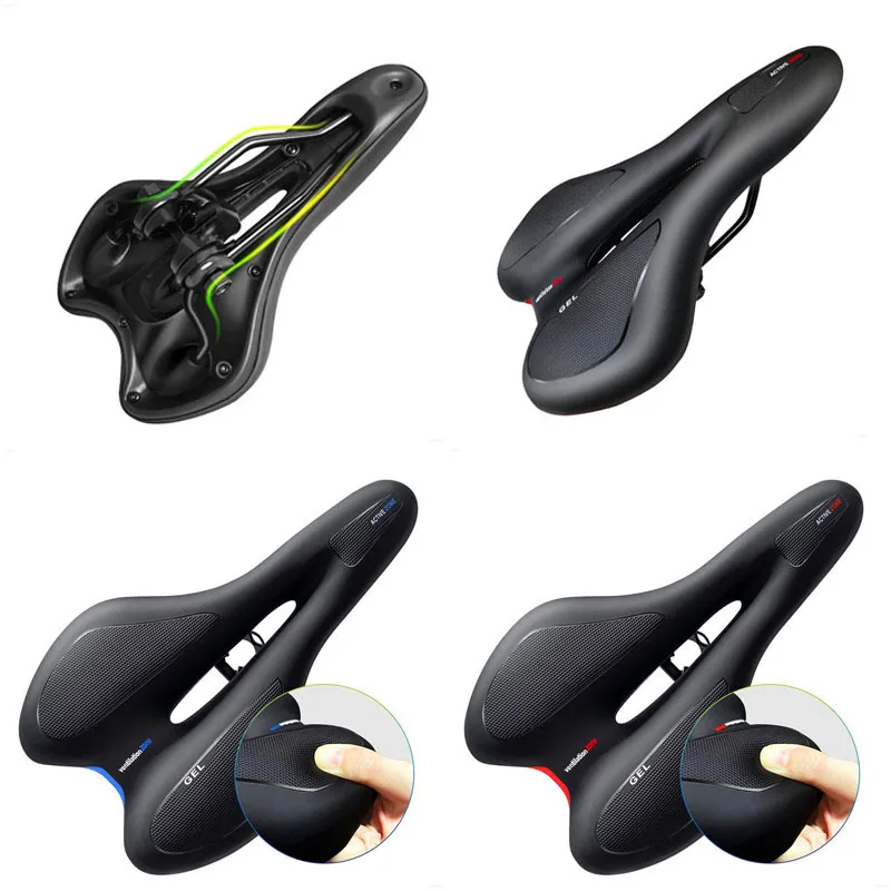

Мягкое Силиконовое сиденье для дорожного велосипеда, удобное спортивное сиденье для езды на велосипеде, кожаное седло для горного велосипе...