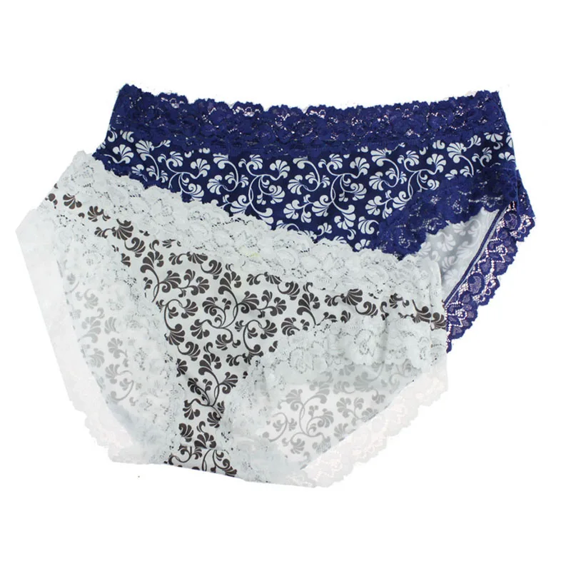 

3Pcs/Pack Cotton Lace Panties Women Seamless Ladies Underwear Lace Briefs Sexy for Comfort Lingerie Plus Size smlxl
