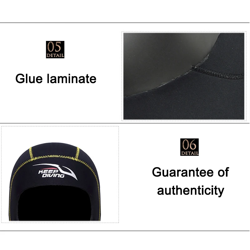3MM Neoprene Scuba Diving Hood with Shoulder Wetsuit Snorkeling Hat Headgear &ampT8 | Спорт и развлечения