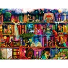 Алмазная вышивка 5D сделай сам, вышивка крестиком, книжная полка с животными, алмазная живопись, полная картина квадратной формы, Искусственный ландшафт, Новинка