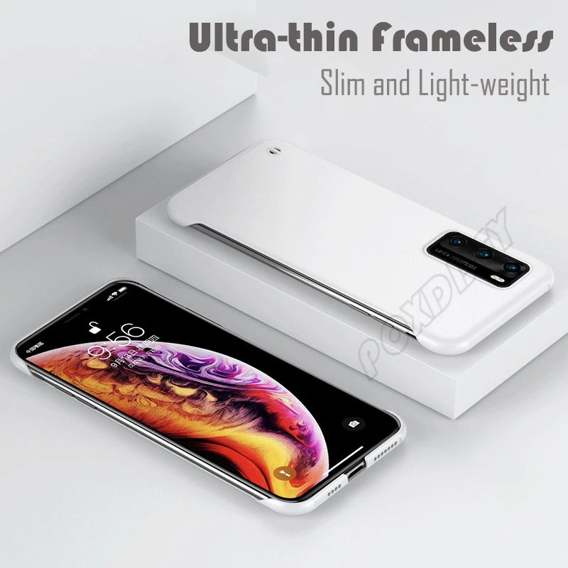 Матовый Жесткий Бескаркасный чехол из поликарбоната для Huawei P50 P40 P30 P20 Y9S Y8P Nova 3 3i 5T