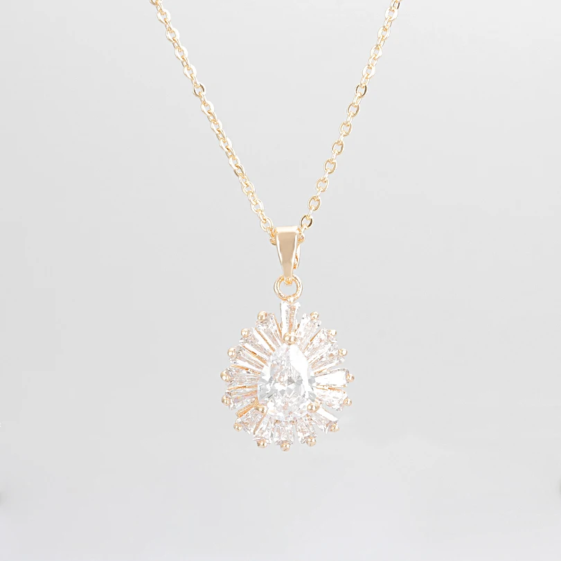 Ожерелье женское с подвеской в виде капли воды | Украшения и аксессуары